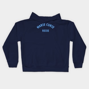 Marie Curie Rocks Kids Hoodie